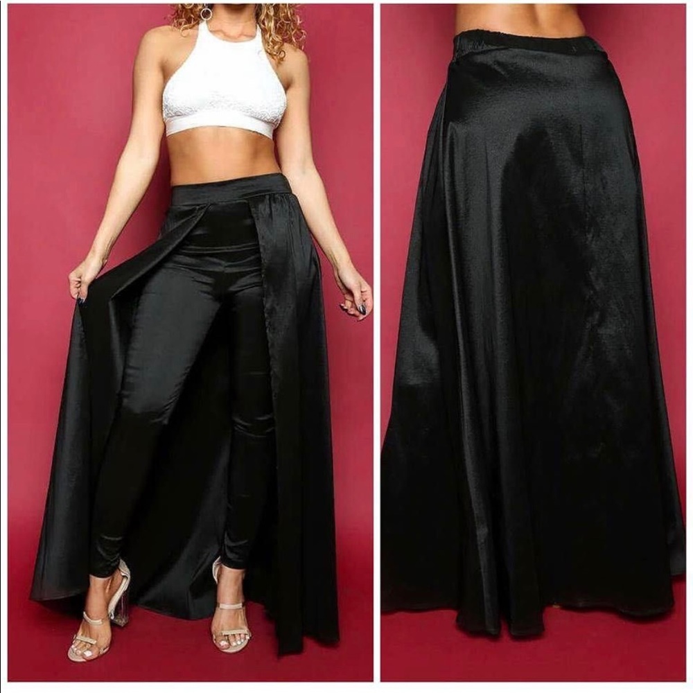 Plus Size Satin Pants